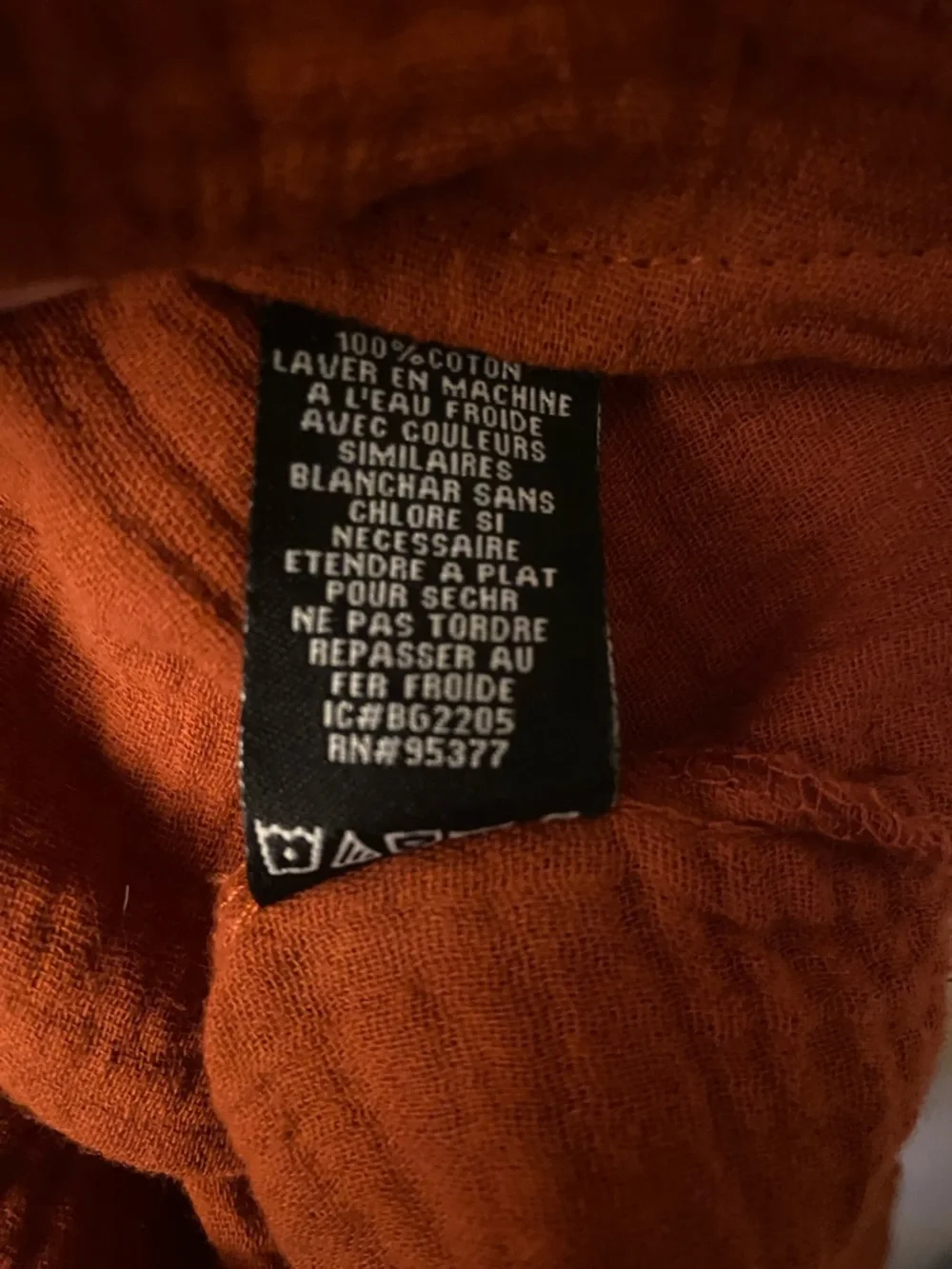 Anthropologie Sanctuary Burnt Orange Button-Front Gauze Shirt 🆕 - Picture 4 of 12